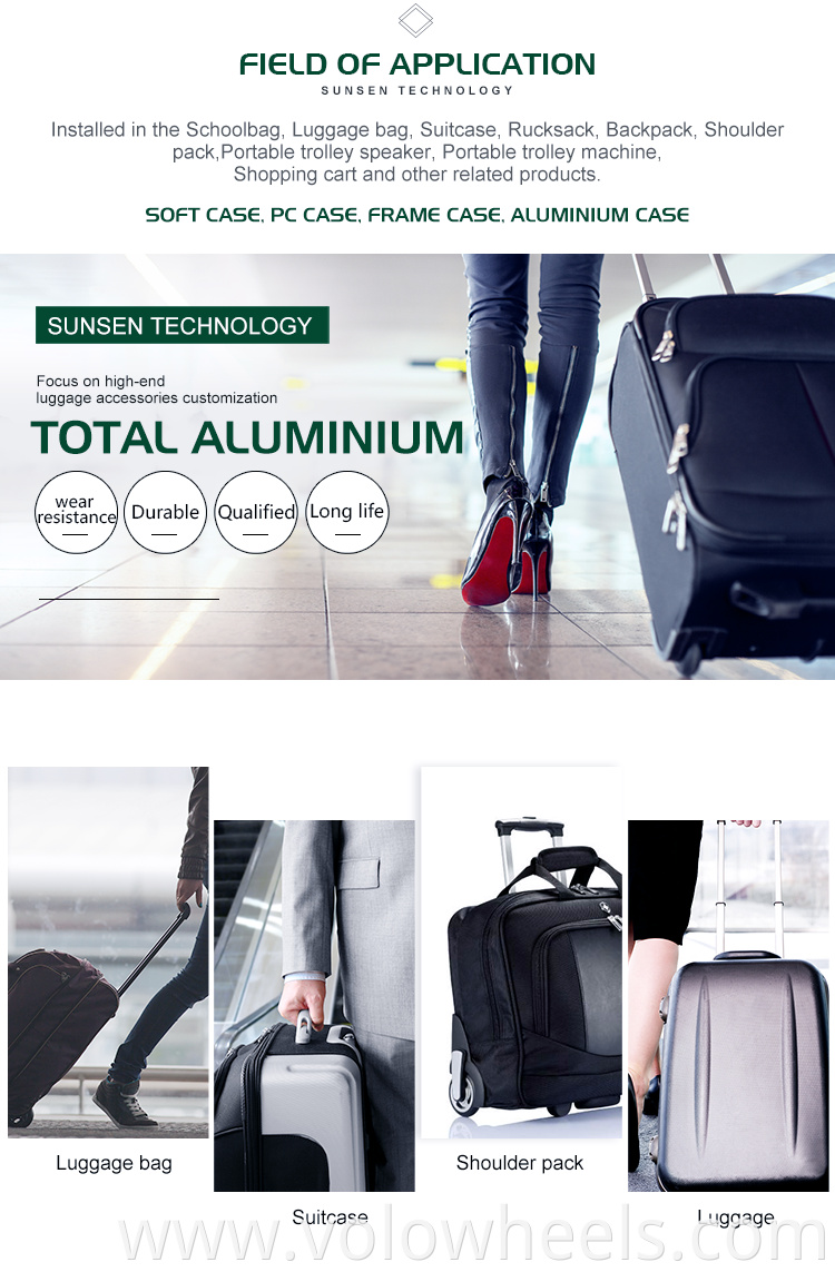 Detachable Trolley Spare Wheels For Suitcase